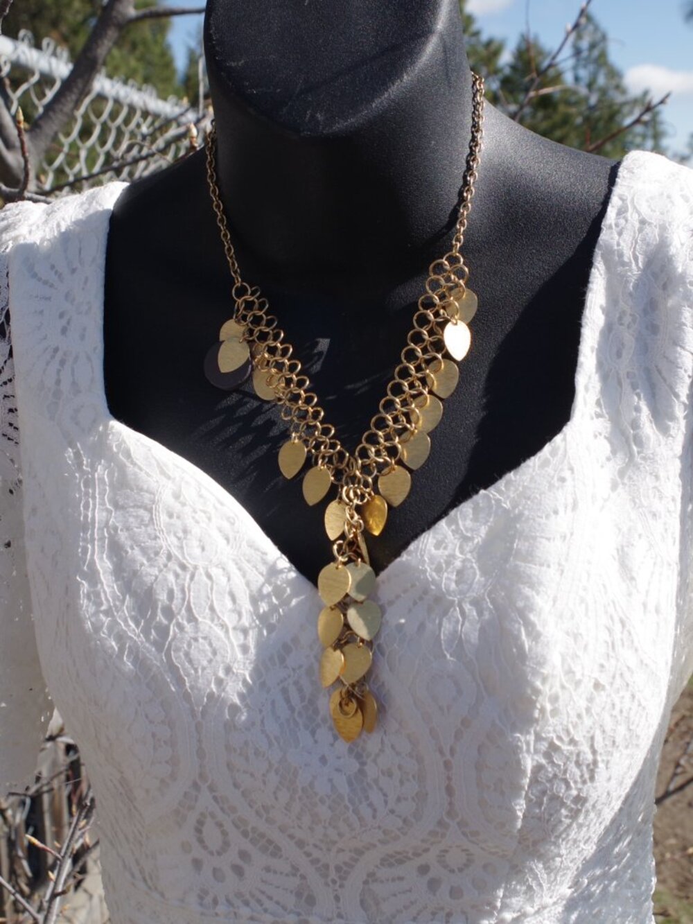 Vintage Jennifer Lopez Gold Tone Necklace